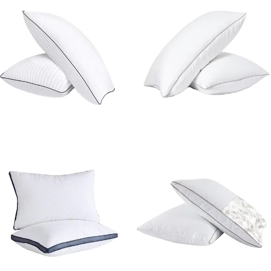 1-Pack-Bed-Pillows-for-Sleeping-Queen-Size-Blue-Cooling-Hotel-Quality-Gusseted-Pillow-for-Back-Stomach-or-Side
