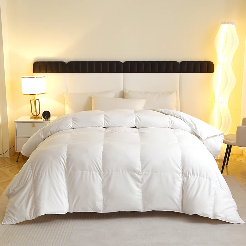 1-Piece-30-Duck-Down-70-Feather-Winter-Washable-Simple-Quilted-Comforter-for-Hotel-and-Home-Use-Bedding