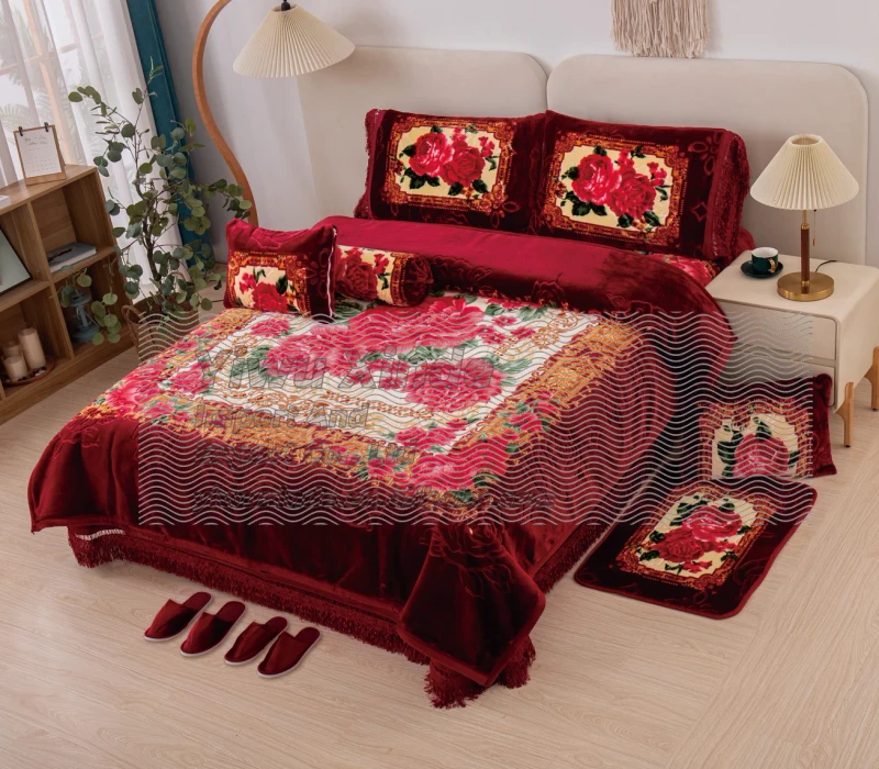 10-Pieces-King-Size-Heavy-Winter-Fleece-Plush-Blanket-Silky-Soft-and-Warm-2-Ply-Reversible-Raschel-Bed-Blanket-for-Cold-in-Stock
