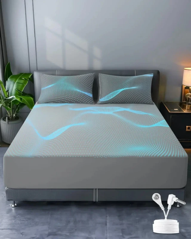10-Pure-Silver-90-Cotton-Grounded-Conductive-Bed-Sheets-Earth-Connected-Bedding-Fitted-Sheet-Set
