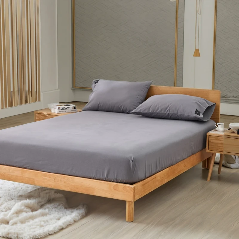 10-Silver-Fiber-US-Size-with-90-Organic-Cotton-EMF-Protection-Earthing-Bed-Sheet-Grounding-Fitted-Sheet