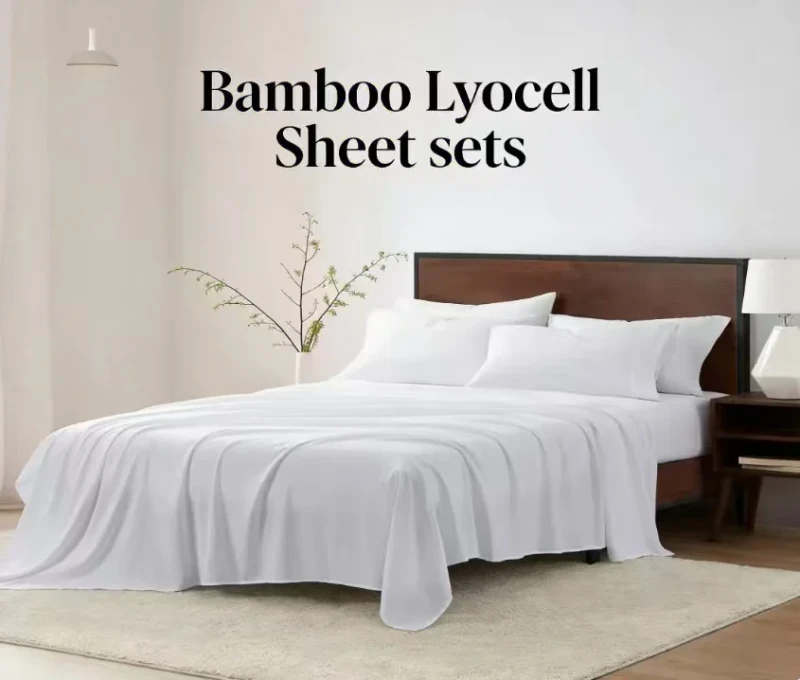 100-Bamboo-Lyocell-Fabric-Eco-Friendly-Anti-Allergy-Woven-Printed-Bed-Sheet-Set-300TC-Cooling-Custom-XL-Hotel-Home