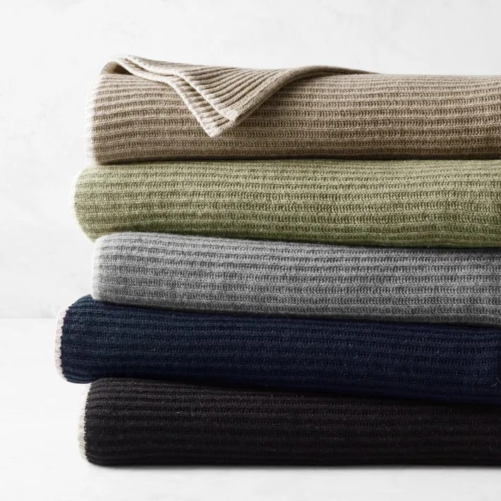 100-Cashmere-Blanket-Large-Size-Rib-Knit-Cashmere-Throw