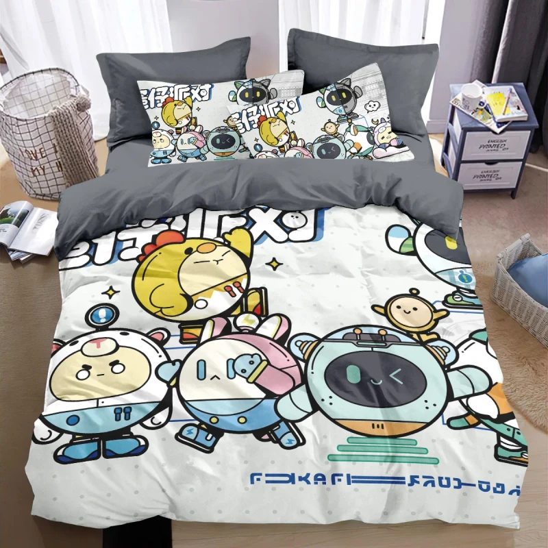 100-Cotton-4-Piece-Kids-Bedding-Set-Cartoon-Astronaut-Cat-Duvet-Cover-Sheet-Set-for-Teens-Dorm-Rooms