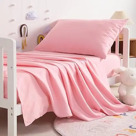 100-Cotton-Bamboo-and-Cotton-Fitted-Crib-Sheet-Set-with-Pillowcase-and-Sheet