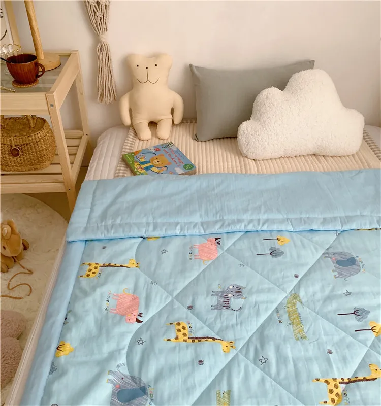 100-Cotton-Blanket-Quilt-Printed-Design-Kids-Comforter-Set-Baby-Cot-Bedding-Set