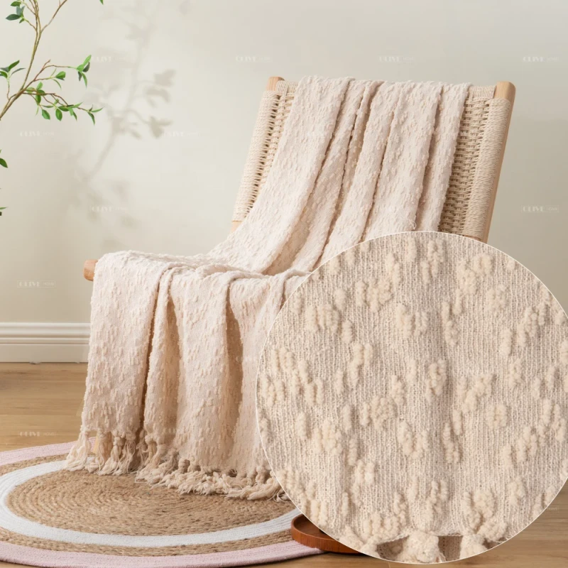 100-Cotton-Blankets-Woven-Queen-Size-Bed-Blankets-Lightweight-and-Breathable-Soft-Woven-Summer-Blankets-for-Spring