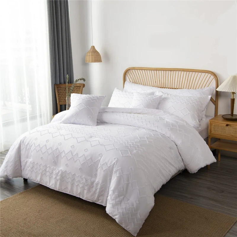 100-Cotton-Breathable-Bed-Sheet-Set-Custom-Quilt-Pattern-with-Stripes-Anti-Pilling-Comfortable-Simple-Model-Wedding-New-Baby