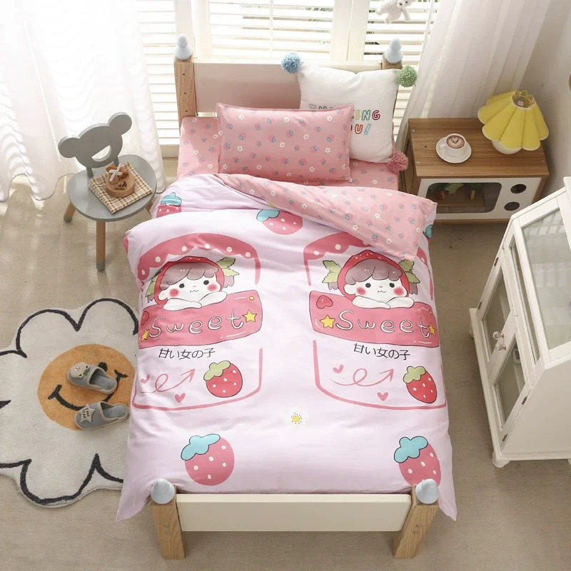 100-Cotton-Crib-Bedding-Set-for-Baby-Boys-Girls-Include-Duvet-Cover-Fitted-Sheet-Pillowcase