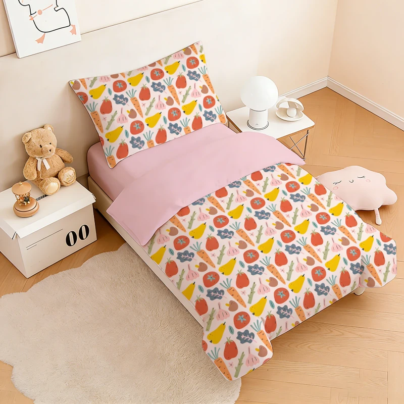 100-Cotton-Cute-Vegetable-Fruit-Print-Kids-Bedding-Set-4-Piece-Soft-Warm-Winter-Duvet-Cover-Set-Custom-Children-Bed-Sheets