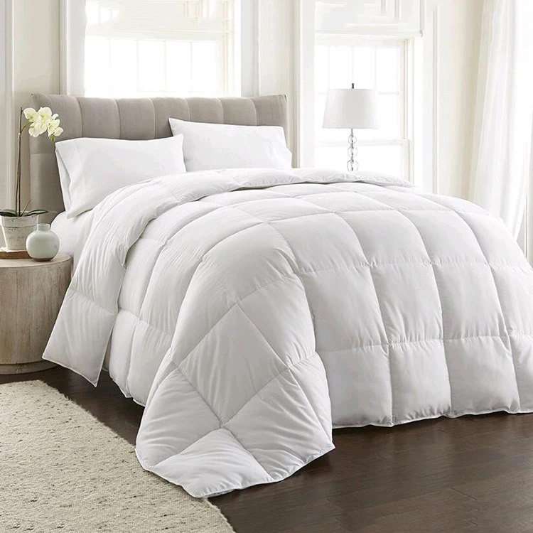 100-Cotton-Downproof-Comforter-White-Goose-Duck-Feather-Filling-Bed-Comforter-Down-Insert-Quilt-Duvet