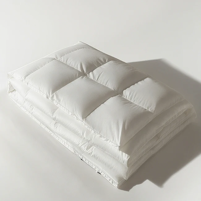 100-Cotton-Duvet-Comforter-with-Duck-Down-or-Goose-Down-Filling-Winter-Breathable-Customizable-White-Color-for-Hotel-Use