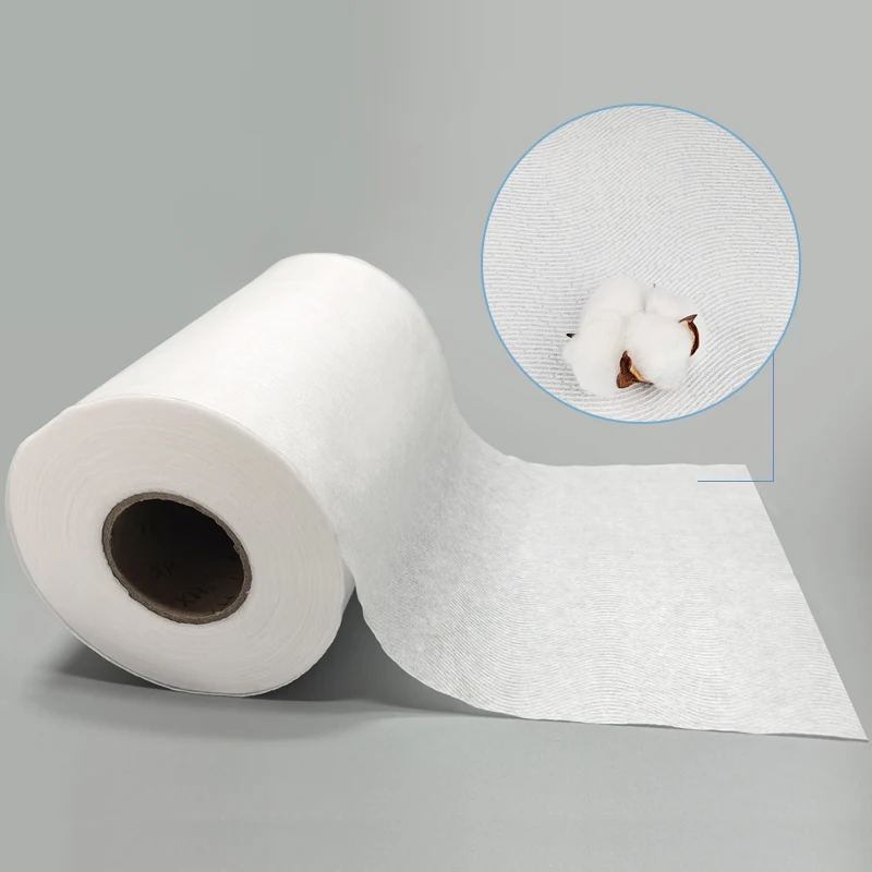 100-Cotton-Environmental-protection-Anti-static-Spunlace-Non-woven-Fabric-Roll-Disposable-Cotton-Tissue-Raw-Material
