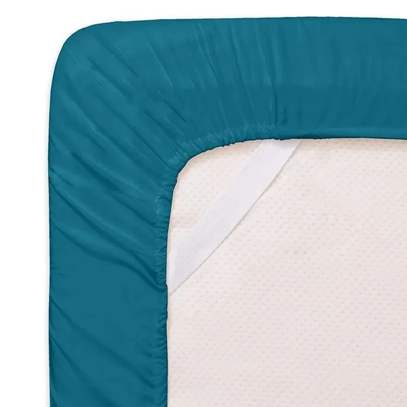 100-Cotton-Hotel-Bedding-Set-Elastic-Double-Flat-Fitted-Sheets-King-Size-Sheet-Protector-for-Hospital-Use-White-Color