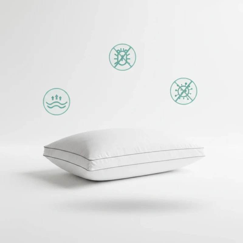 100-Cotton-Hotel-Quality-Bed-Pillow-King-Queen-Size-Down-Alternative-1500g-Filling-Soft-Fluffy-Bedding