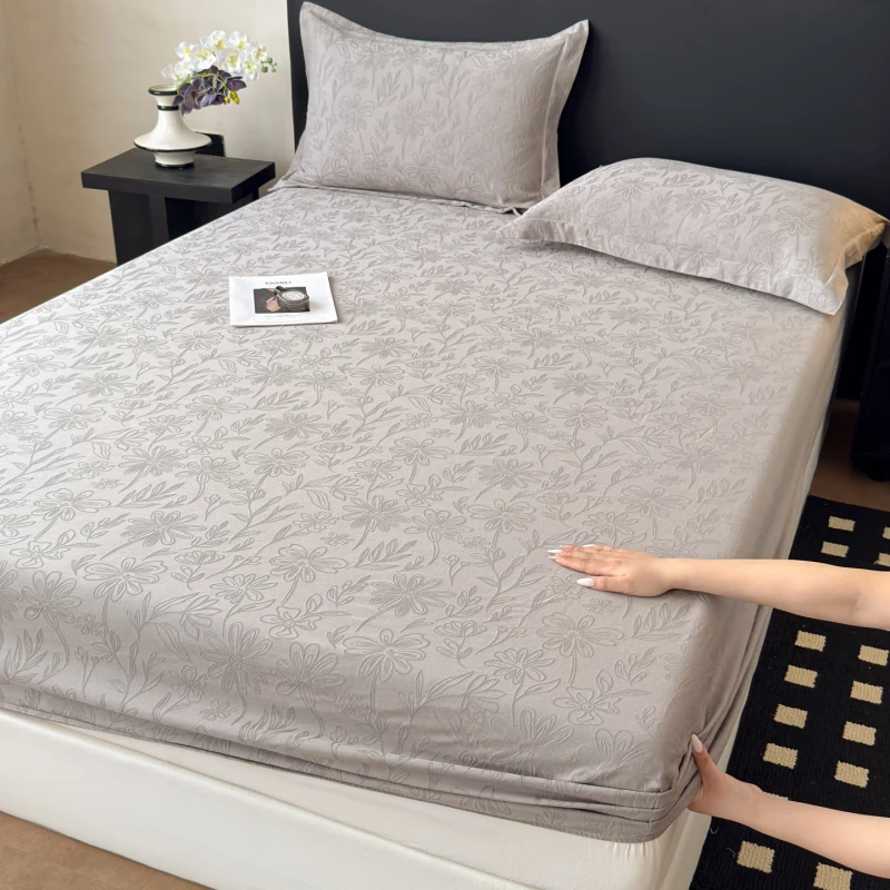 100-Cotton-Jacquard-Fitted-Sheet-3-Piece-Set-1
