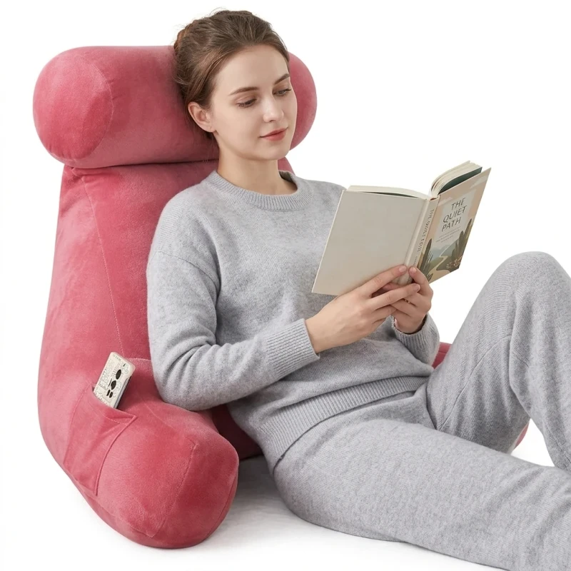 100-Cotton-Polyester-Reading-Pillow-Big-Size-Bedrest-Watching-TV-Armrest-Reading-Pillows-in-Bed-Floor-or-Sofa