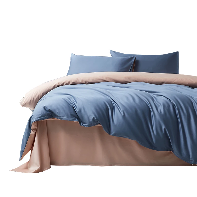 100-Cotton-Sateen-Bed-Linen-Luxury-Bedding-Set-Bed-Sheet-Set-Queen-King-Plain-Color-5pcs-Quilt-Cover-Set