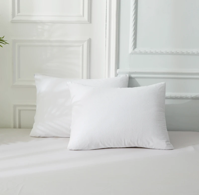 100-Cotton-Terry-Waterproof-Pillow-Protector-Standard-Pillowcase-Cover