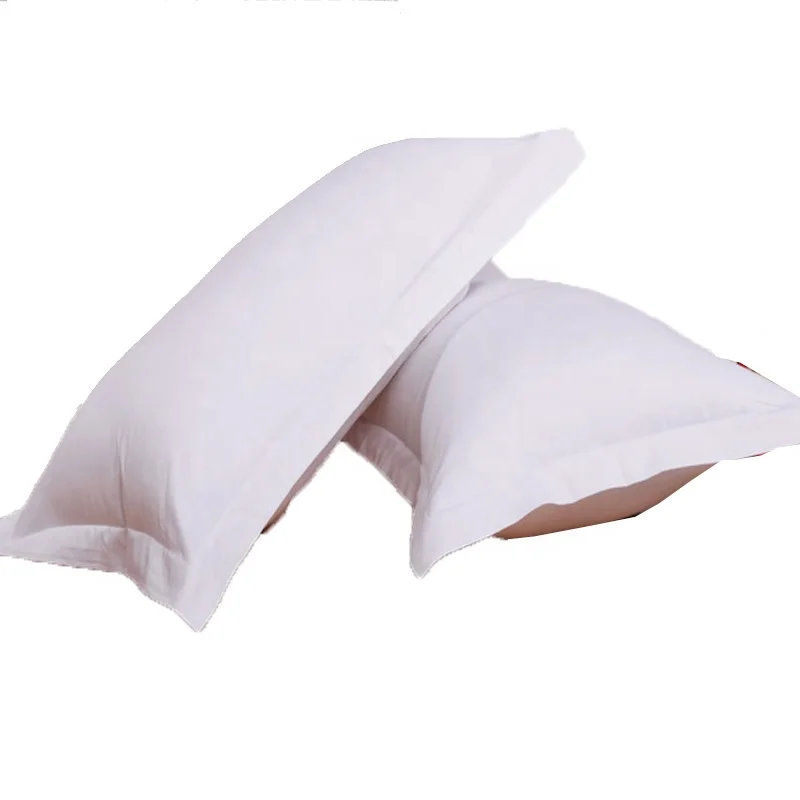 100-Cotton-White-Luxury-Woven-Vintage-Satin-Pillowcases-for-Hotel-Hospital-Use-Washable