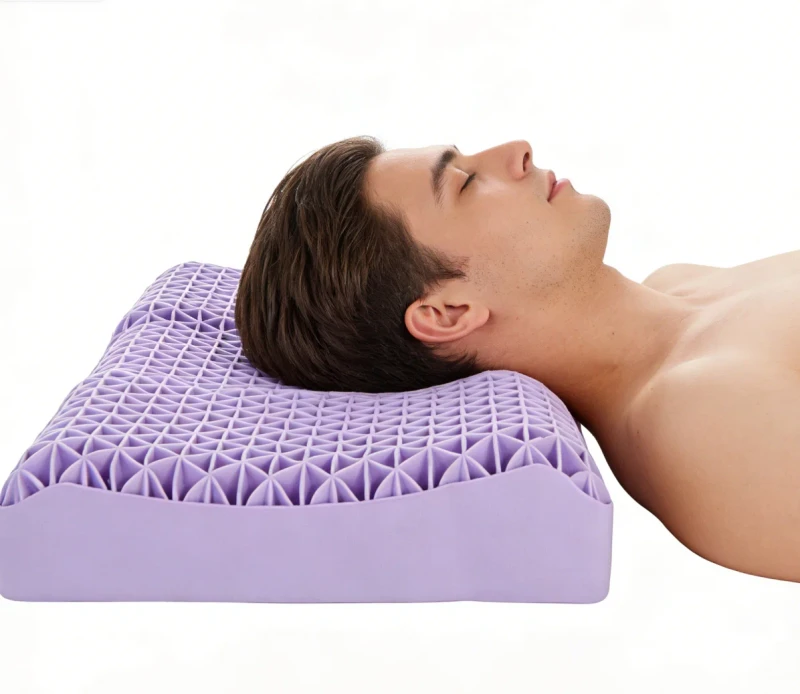 100-Elastic-Polymer-Grid-Pillow-Adjustable-Ergonomic-Neck-Support-Cooling-Breathable-for-All-Sleep-Positions