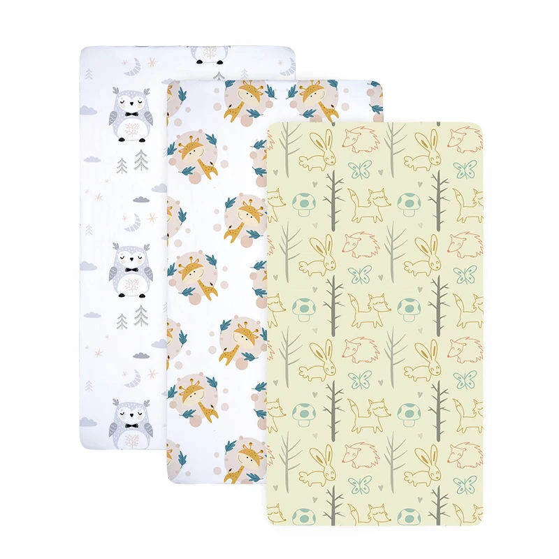 100-Jersey-Cotton-Soft-Breathable-Newborn-Baby-Crib-Bedding-Set-Infant-Pillow-Fitted-Sheet-Bedding-Set-Baby-Crib-Sheet