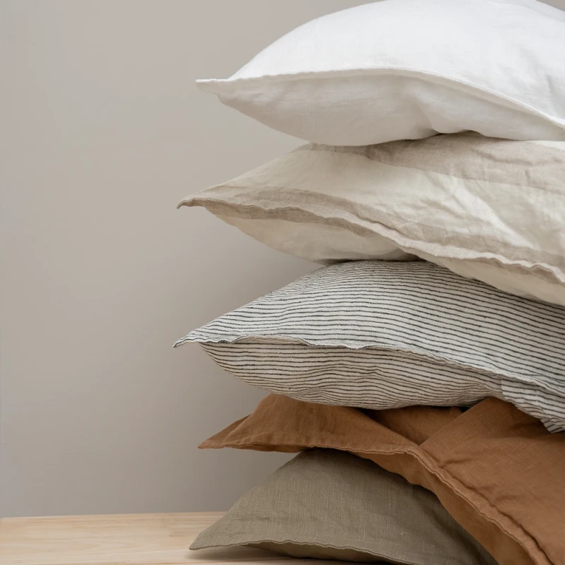100-Linen-Bed-Pillow-Cases-1cm-Hemmed-Set-2-Washed-Standard-Linen-Decorative-Cushion-Covers-Solid-Natural-Flax-Soft-Vintage