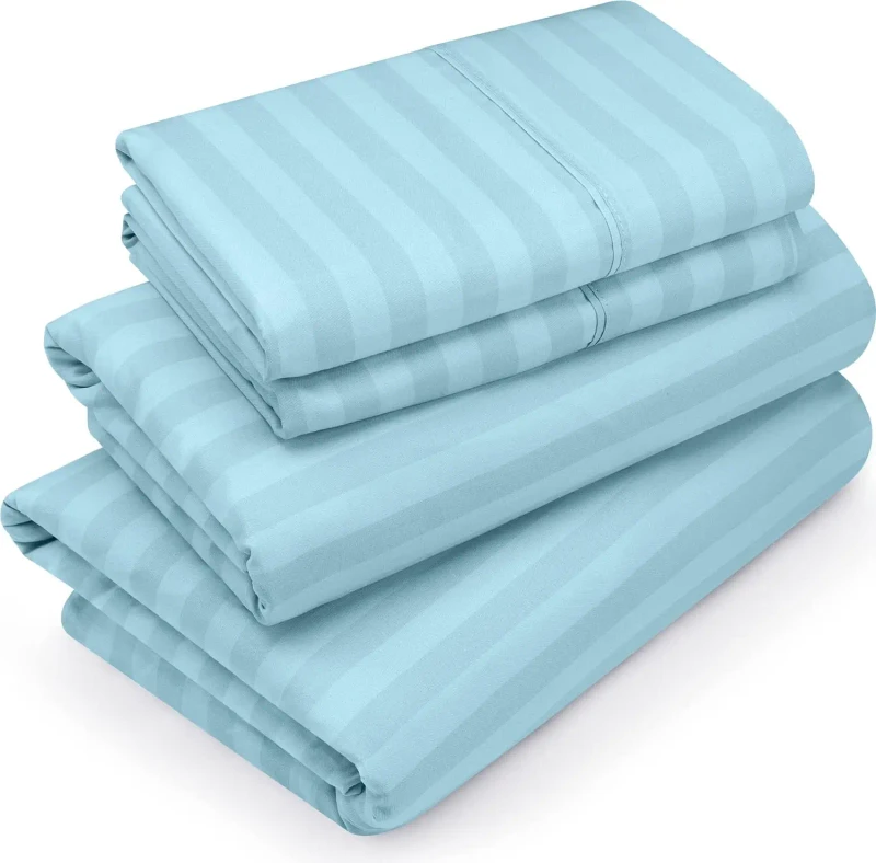 100-Microfiber-Two-Pillowcases-Deep-Bed-Sheets-Set-Modern-Solid-Printed-Fitted-Sheets-for-Home-Use-4pcs-Polyester-Filling