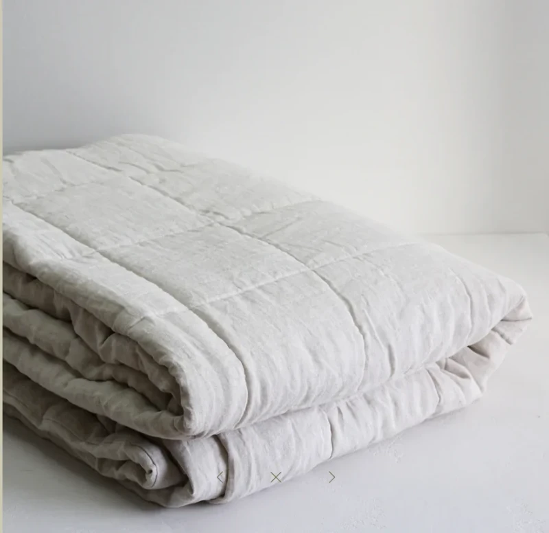 100-Natural-Flax-Linen-Winter-Warm-Quilts-Cotton-Filling-Washable-Quilted-Bedspread-Snug-Comforter