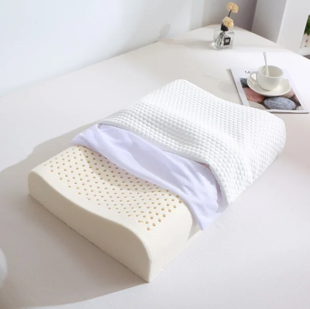 100-Natural-Latex-Contour-Pillow-Rubber-Pillow-for-Neck-Shoulder-Back-Support