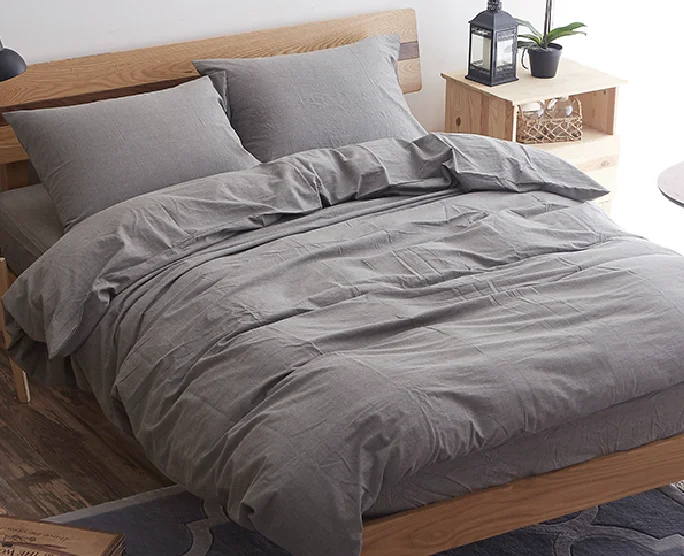 100-Organic-Cotton-King-Size-Bedding-Sets-Plain-Stripes-Solid-Color-Embroidered-Flat-Bed-Sheet-with-Zippered-Fitted-Sheet