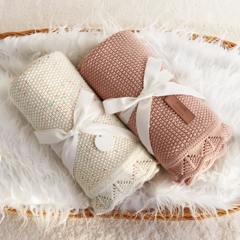 100-Organic-Cotton-Knit-Reversible-Baby-Blanket-Breathable-Crochet-Design-Vintage-Swaddle-Blankets-for-Kids-Bedding