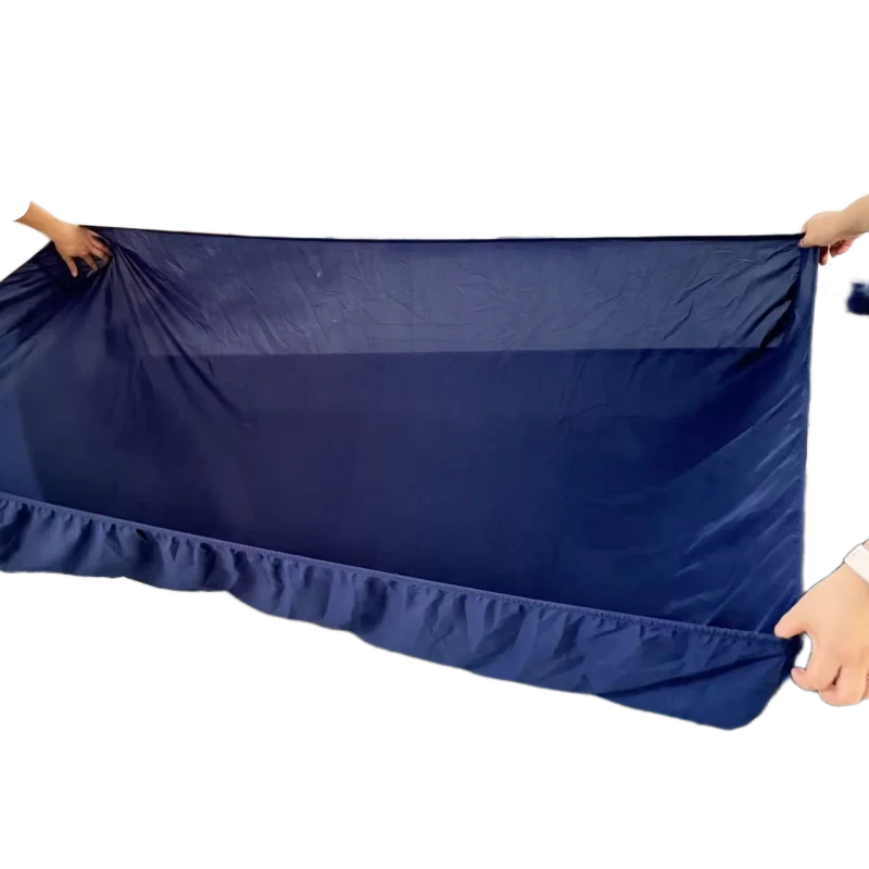 100-Polyester-Elastic-Fitted-Flat-Sheet-Plain-Style-1800TC-Durable-All-Season-for-Home-Use