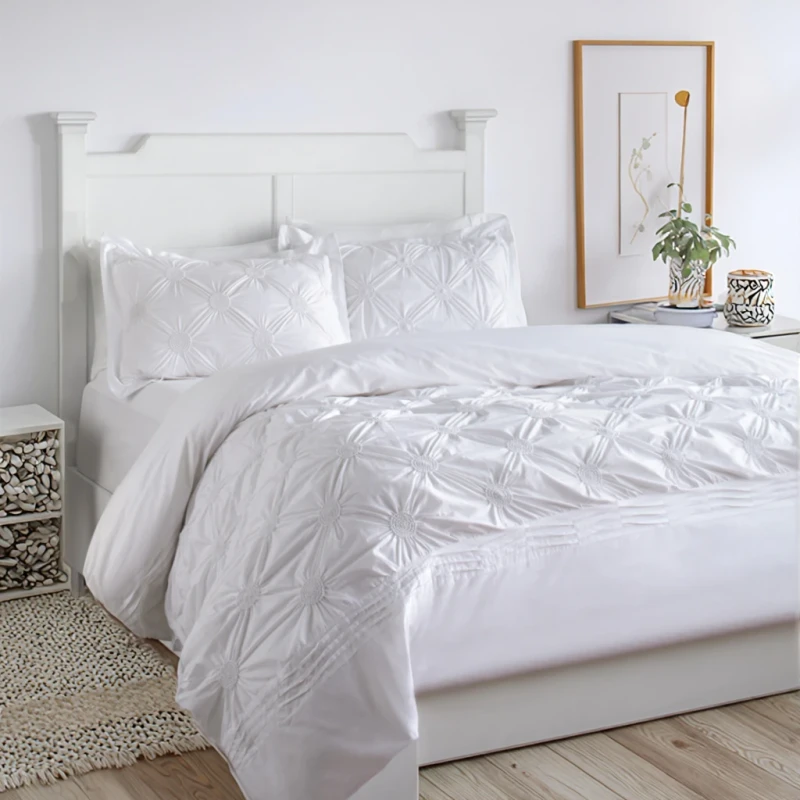 100-Polyester-Jacquard-Eco-Friendly-All-Season-Comforter-Set-Home-Textile-Soft-Feeling-3-Pcs-Duvet-Cover-Pillowcase-Pull-Flower