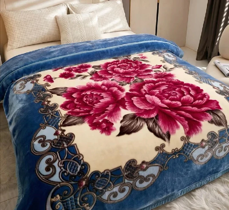 100-Polyester-Knitted-Double-Fluffy-American-Style-2-Ply-Korean-Mink-Raschel-Blanket-Woven-Square-Sherpa-for-Bed