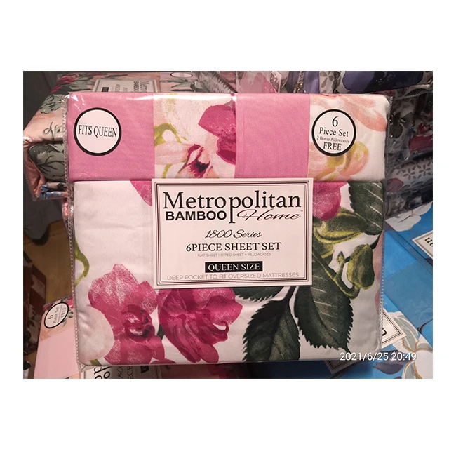 100-Polyester-Microfiber-Bed-Set-Soft-and-Cooling-Modern-Style-Sheets-4pcs-6pcs