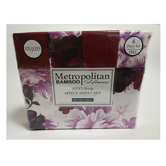 100-Polyester-Microfiber-Bedding-Sheet-Set-Customizable-Logo-Queen-Size-6pcs-Pigment-Printed-Home-Textiles