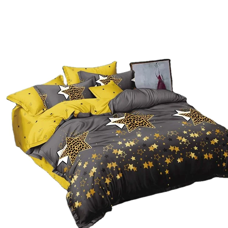 100-Polyester-Microfiber-Custom-New-Design-Printing-Bed-Sheet-Duvet-Cover-Comforter-Bedding-Set