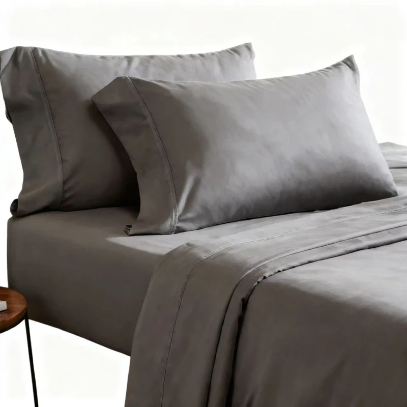 100-Polyester-Premium-Satin-Quality-200TC-All-Season-Bedding-Set-Pillowcases-Soft-Pillow-Covers-Home-Hotel-Solid-Color