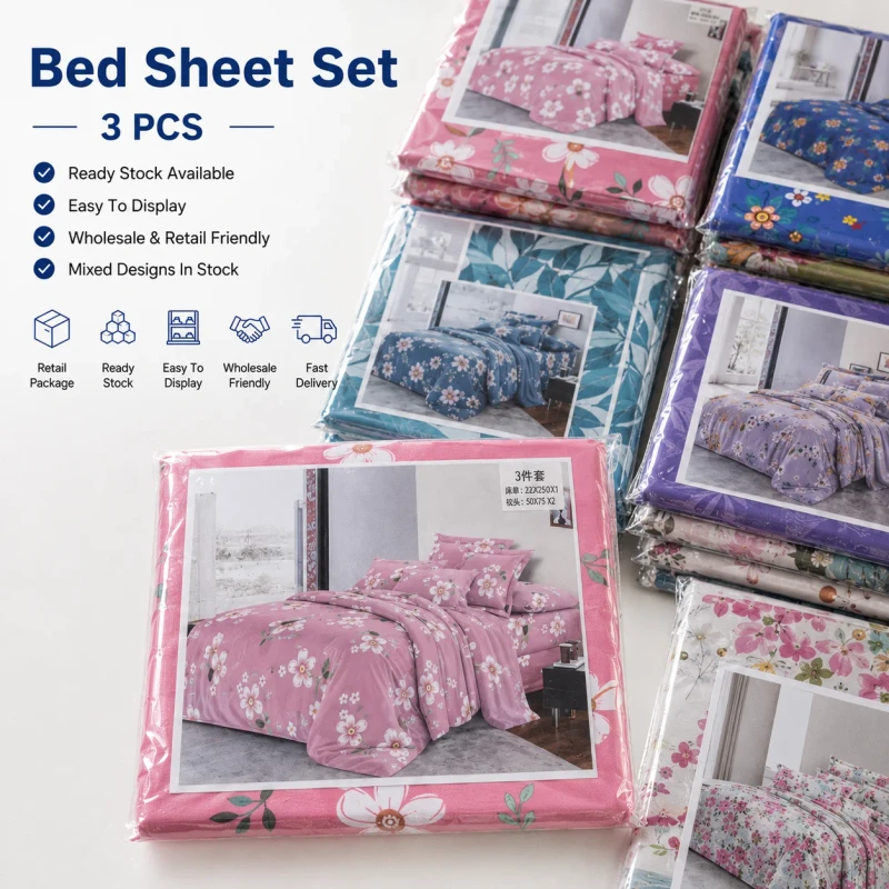 100-Polyester-Printed-3PCS-Bed-Sheet-Set-King-Size-Bedding-African-Bedding-Set