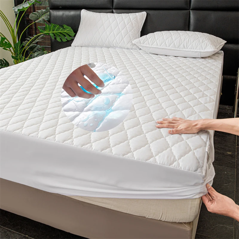 100-Polyester-Quilted-Bed-Cover-Waterproof-Mattress-Protector-for-Adults-Stylish-Home-Use