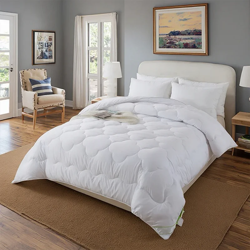 100-Polyester-Quilted-Quilt-Comforter-1-Piece-Simple-Breathable-Style-Korean-All-season-White-Bedding-for-Family-king-Size