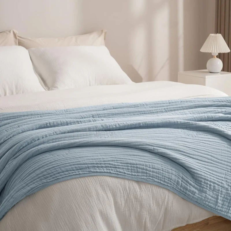 100-Pure-Cotton-Breathable-and-Lightweight-Family-Sofa-Bed-Suitable-for-All-Season-6-Layers-Blankets