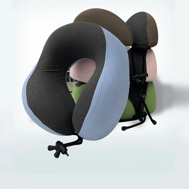 100-Pure-Memory-Foam-Neck-Pillow-Cooling-Massage-Wearable-Ergonomic-Travel-and-Orthopedic-Support-for-Sleep