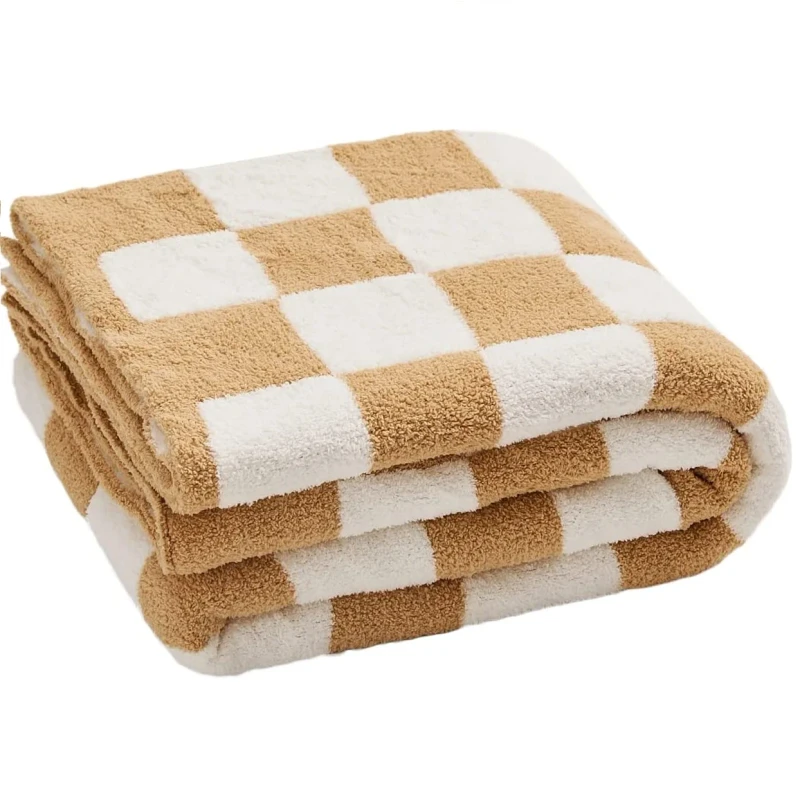 100-Ultra-Soft-Fluffy-Luxury-Jacquard-Knit-Bed-Sofa-Checkered-Blanket-Throws-OEKO-TEX-Certified-All-Season-Use-Made-High