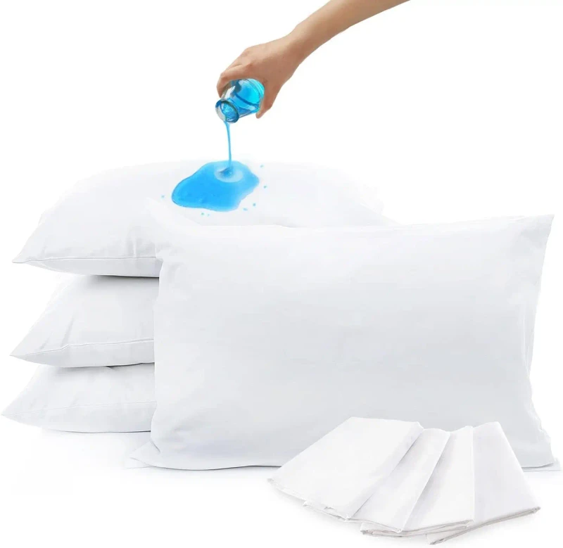 100-Waterproof-Pillowcase-Water-Resistant-Pillow-Cover-Bed-Bug-Proof-Pillow-Protector