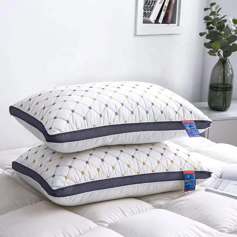 1000g-48-74-Pillow-Double-Line-Custom-High-Quality-and-Soft-Hotel-Bed-Pillows
