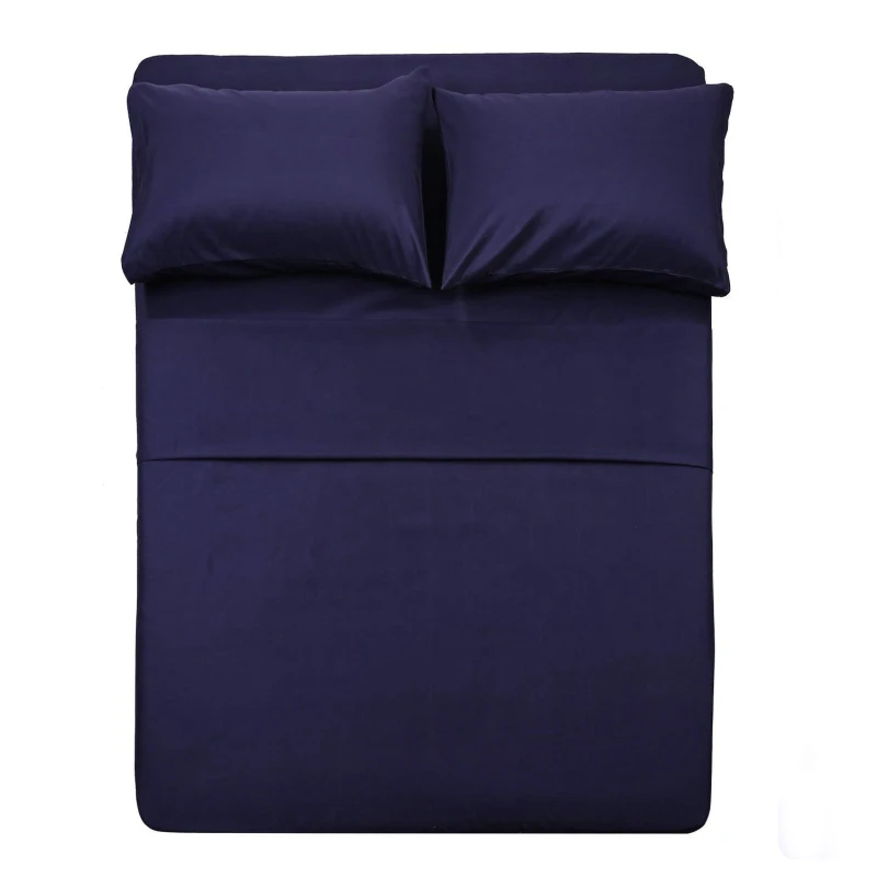100Microfiber-Polyester-Solid-Color-Bedsheet-Fitted-Flat-Sheets-Set-for-Home-Flat-Sheet