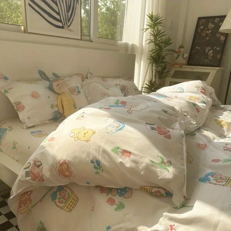 100Polyester-Flower-Printed-Pattern-Quilts-and-Bedding-Set-for-Summer-Season-Use