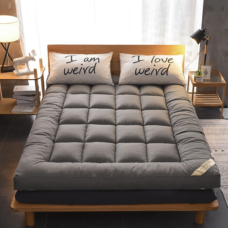 10cm-Feather-Velvet-Three-Dimensional-Thickened-Anti-Dust-Mite-Plain-Pattern-200TC-Knitted-Technique-Bed-Mat-Mattress